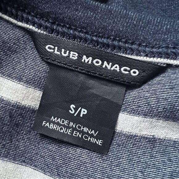 Club Monaco striped knit shirt dress - Picture 2 of 6